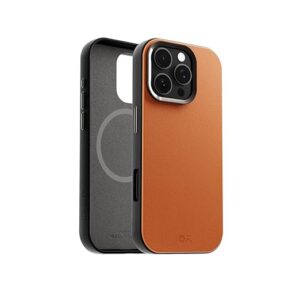 iPhone 16 Pro Leather Finish Case with MagSafe Wireless Charging & Camera Protection